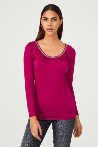 Byblos Zincir Yaka Kadın Bluz - Byblos