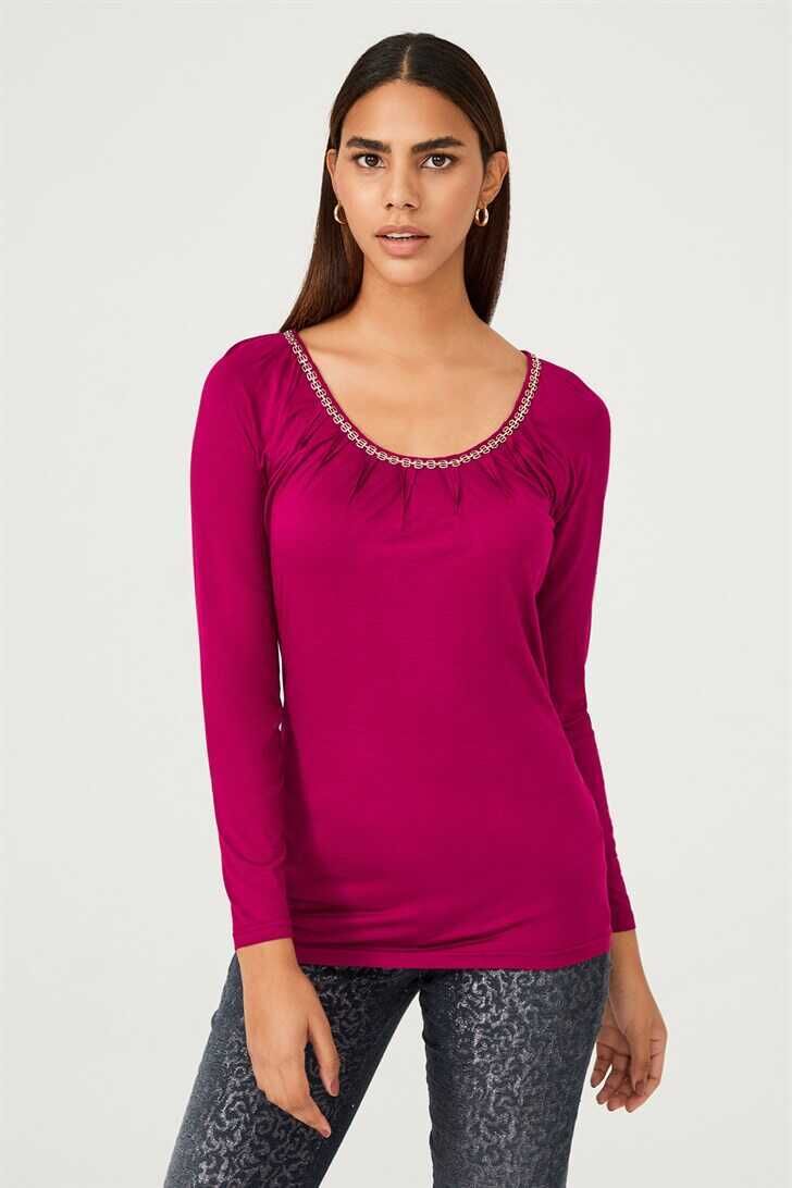 Byblos Zincir Yaka Kadın Bluz - 1