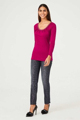 Byblos Zincir Yaka Kadın Bluz - 2