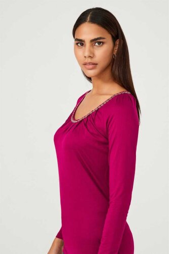 Byblos Zincir Yaka Kadın Bluz - 3