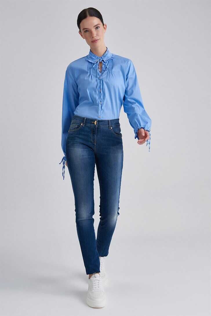 Cavalli Class Slim Fit Yüksel Bel Kadın Jean - 1