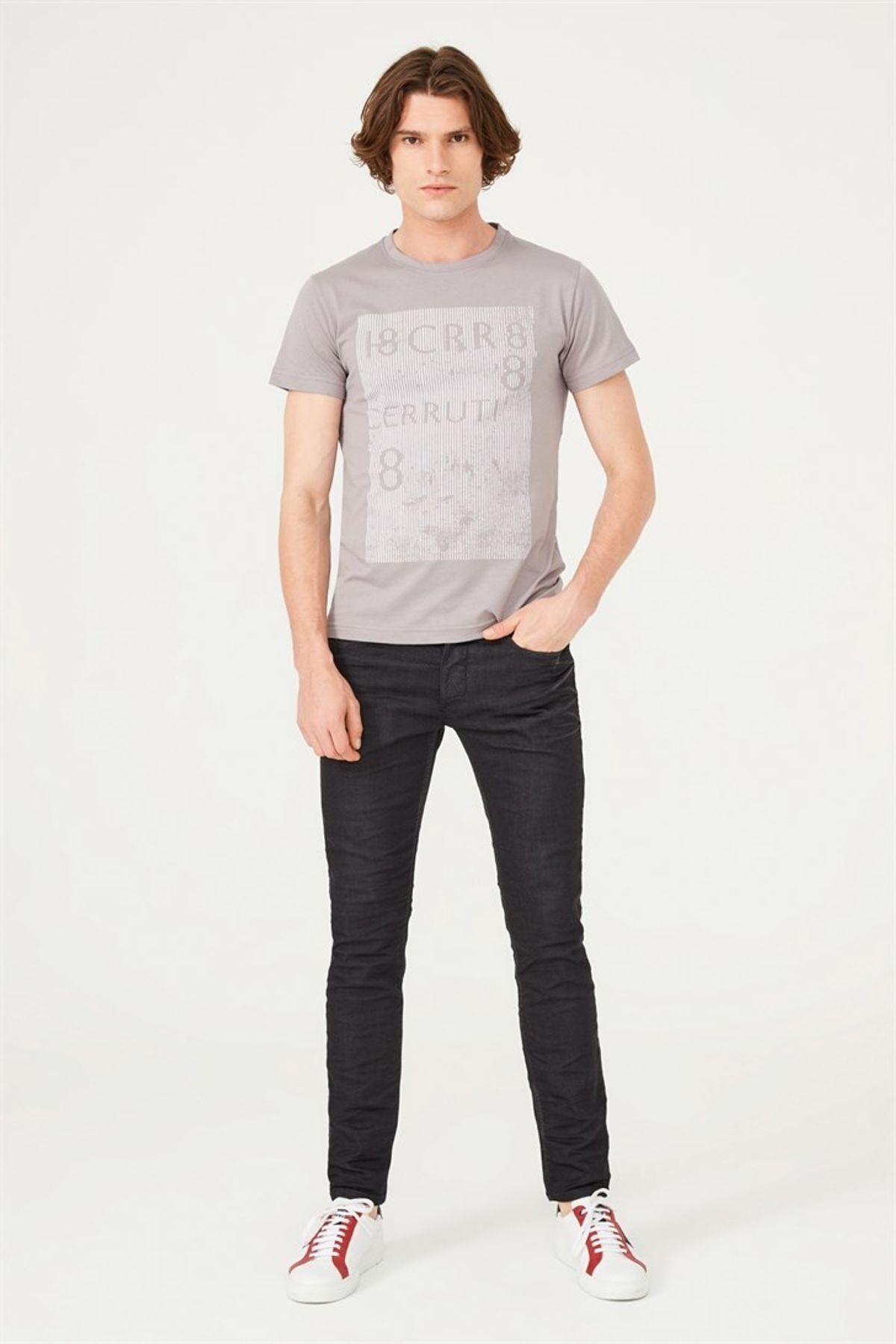 Cerruti 1881 Erkek Bisiklet Yaka T-Shirt - 12