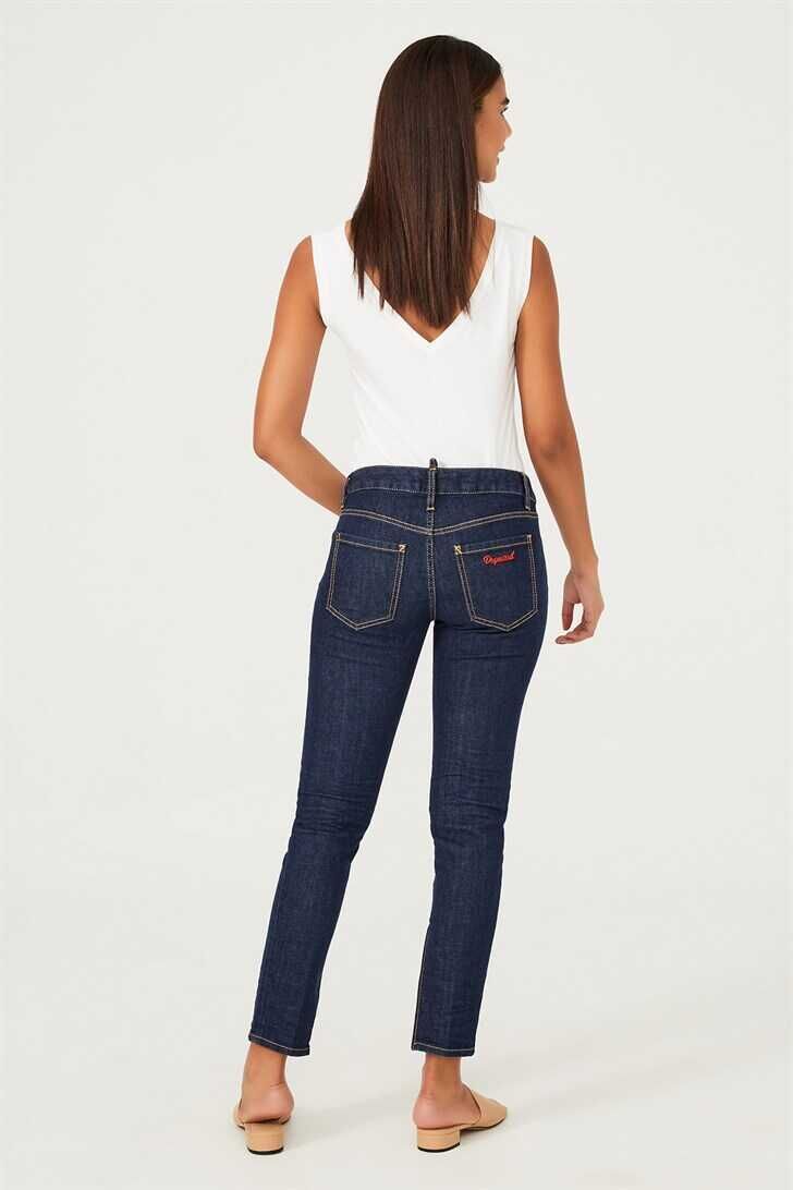 Dar Paça Kadın Jeans - 4