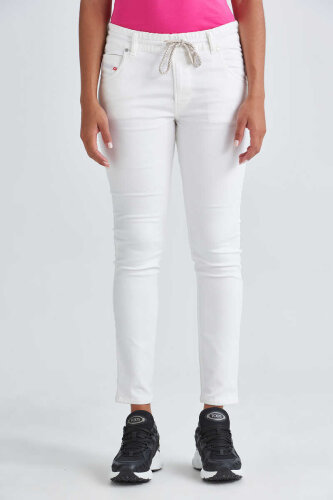 Diesel Normal Paça Beli Lastikli Kadın Jeans - 6