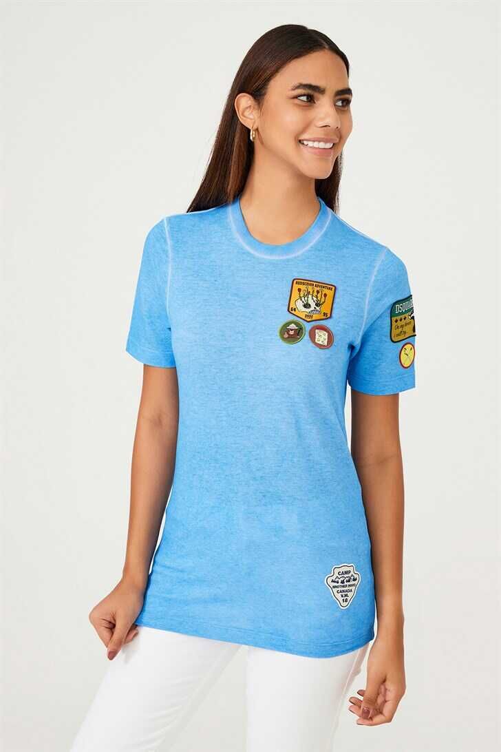 Dsquared2 Armalı Bisiklet Yaka T-Shirt - 1