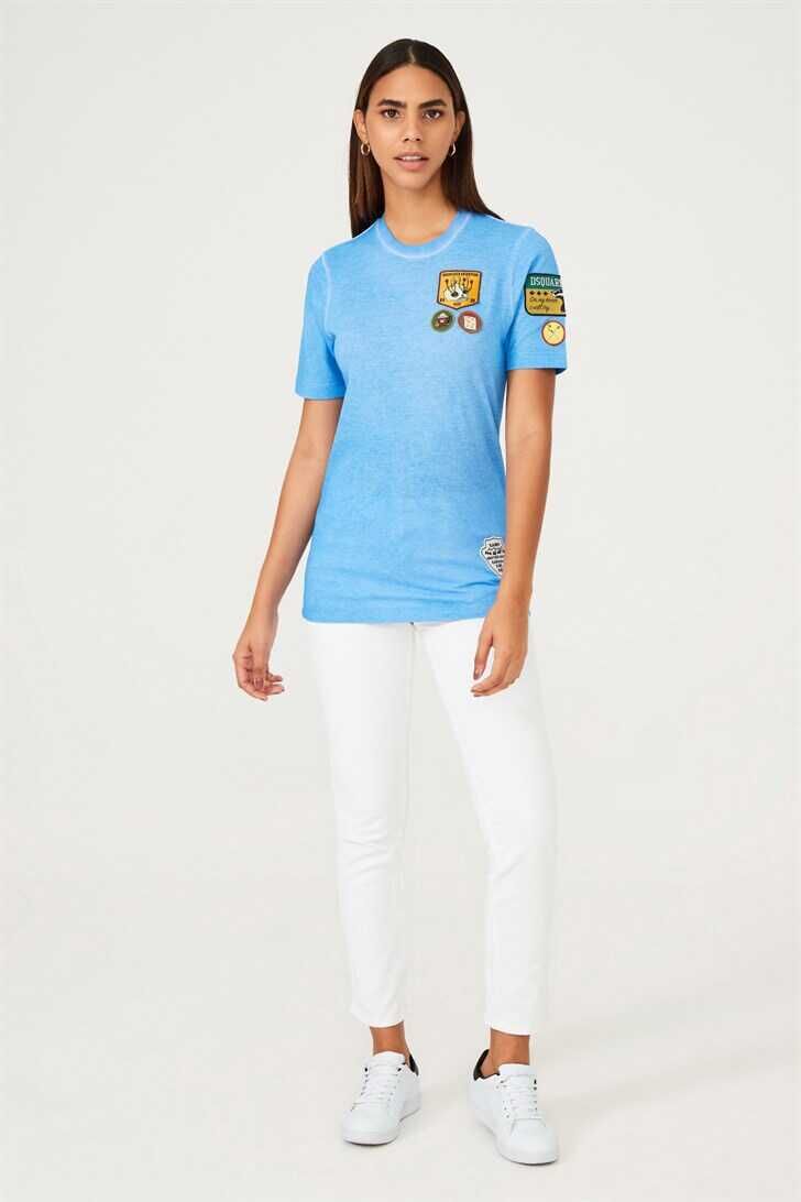Dsquared2 Armalı Bisiklet Yaka T-Shirt - 2