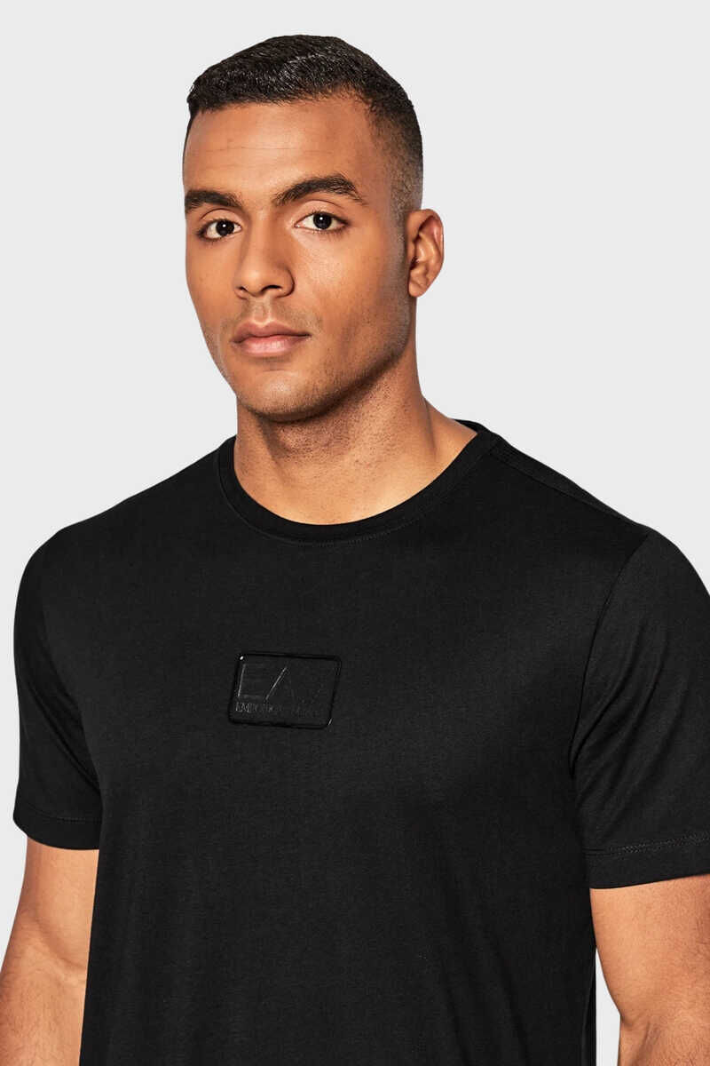 EA7 Bisiklet Yaka Logolu Erkek T-Shirt - 4