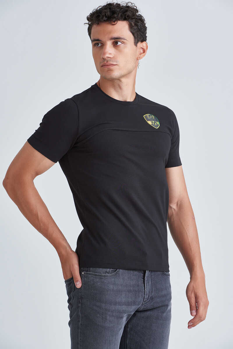 EA7 Erkek Armalı Bisiklet Yaka T-shirt - 2