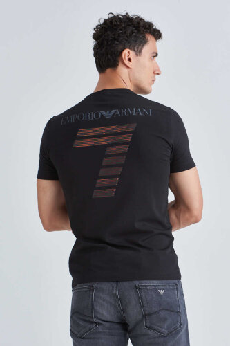 EA7 Erkek Armalı Bisiklet Yaka T-shirt - 4