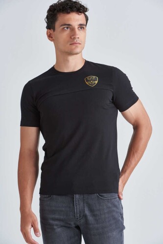 EA7 Erkek Armalı Bisiklet Yaka T-shirt - 5