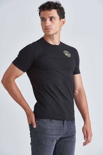 EA7 Erkek Armalı Bisiklet Yaka T-shirt - 6