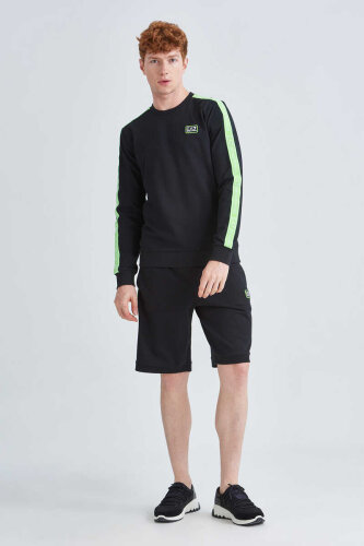 EA7 Erkek Bisiklet Yaka Sweatshirt - 2