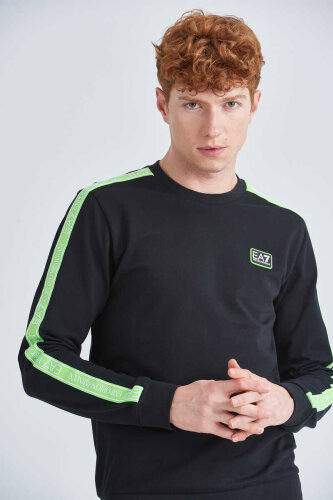 EA7 Erkek Bisiklet Yaka Sweatshirt - 3