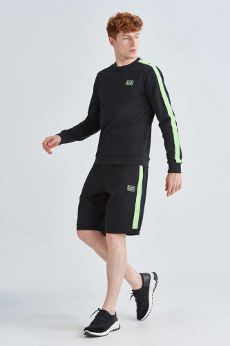 EA7 Erkek Bisiklet Yaka Sweatshirt - 5