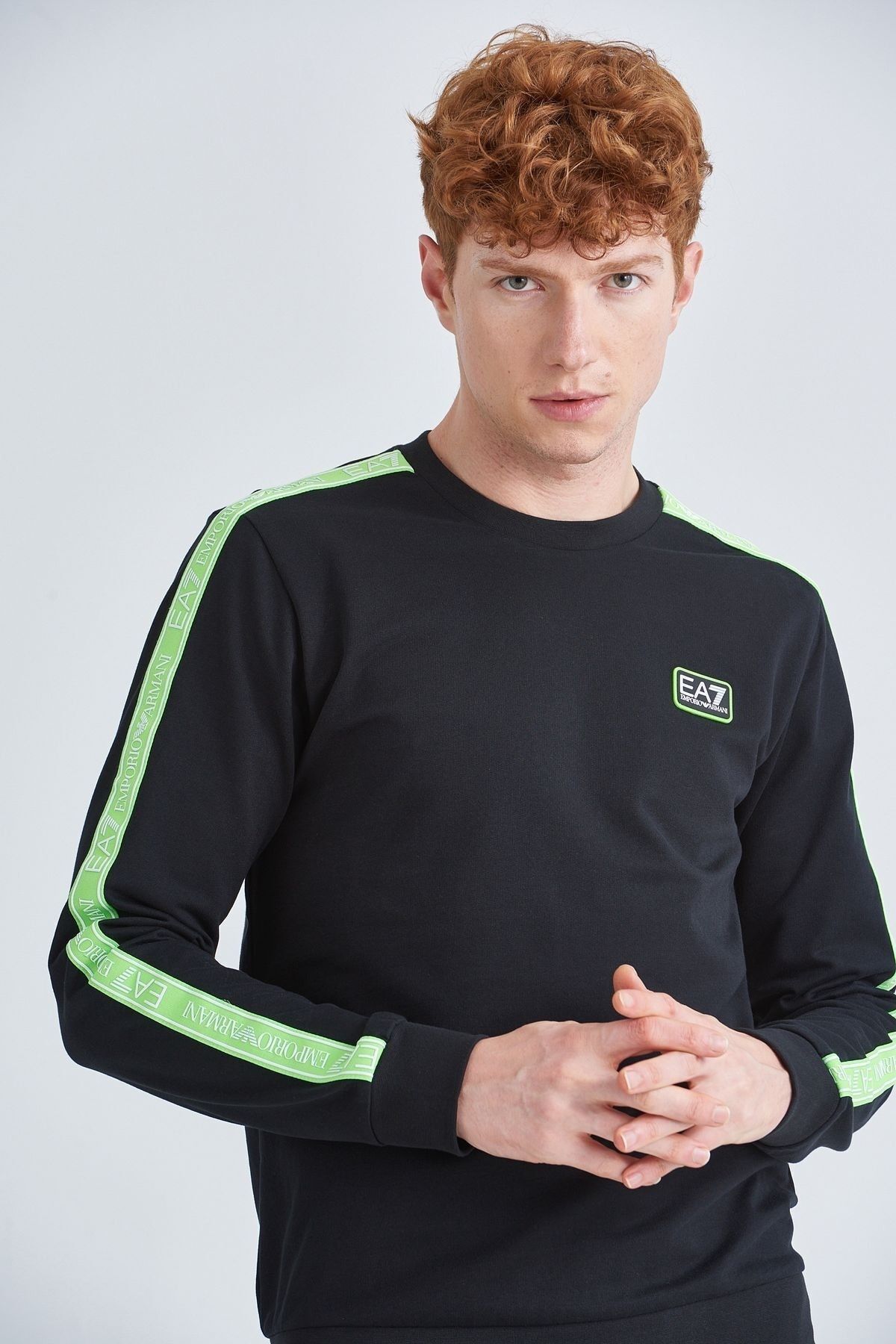 EA7 Erkek Bisiklet Yaka Sweatshirt - 8