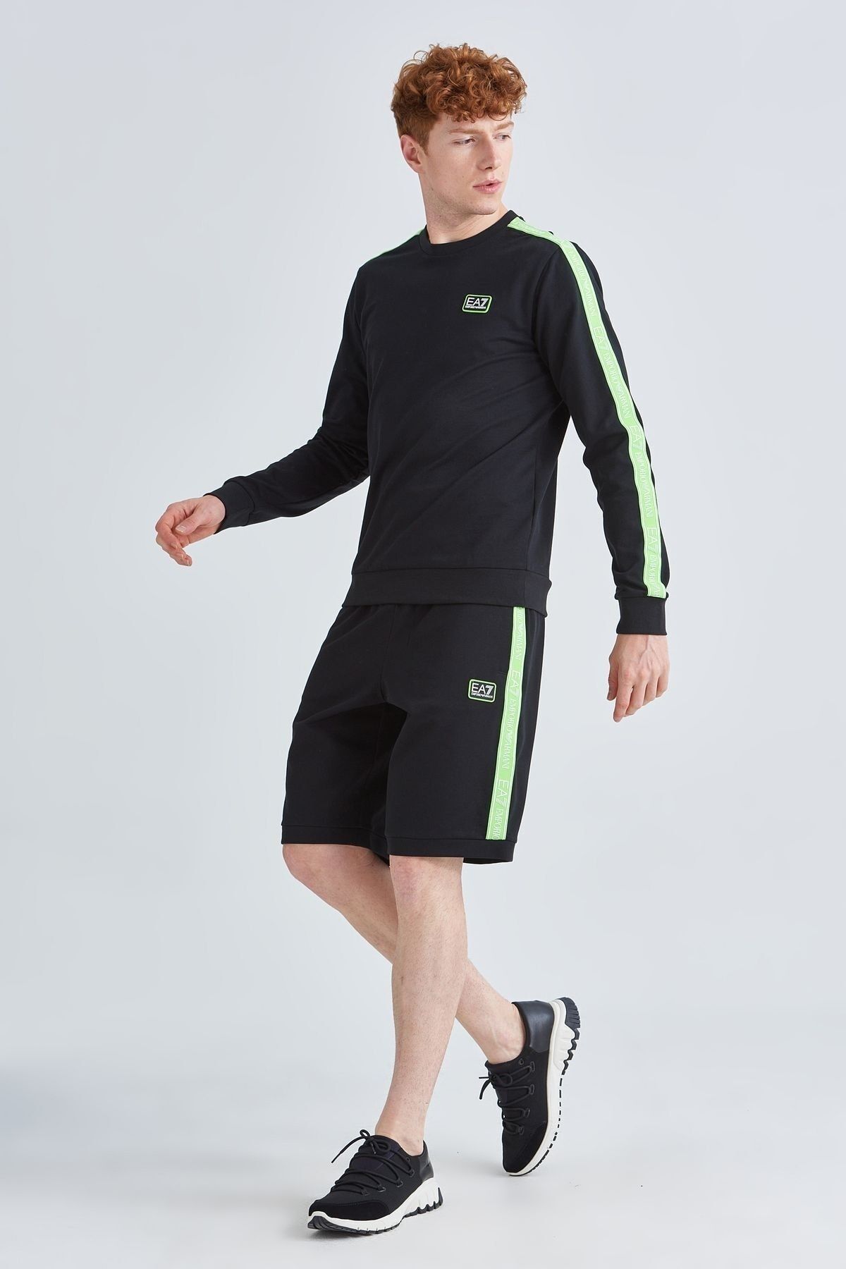 EA7 Erkek Bisiklet Yaka Sweatshirt - 10
