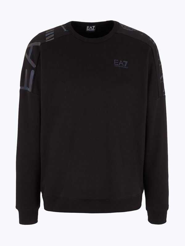 EA7 Erkek Bisiklet Yaka Sweatshirt - 4