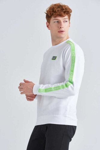 EA7 Erkek Bisiklet Yaka Sweatshirt - 3