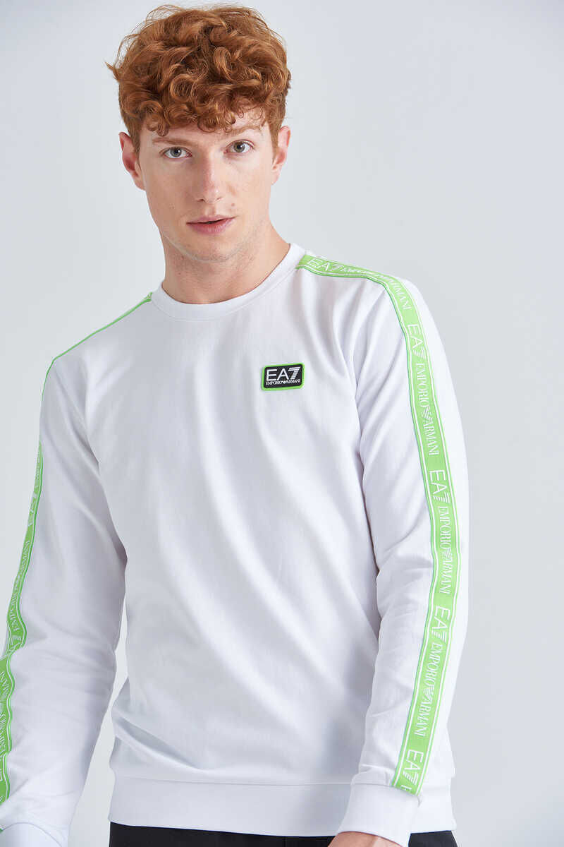 EA7 Erkek Bisiklet Yaka Sweatshirt - 4