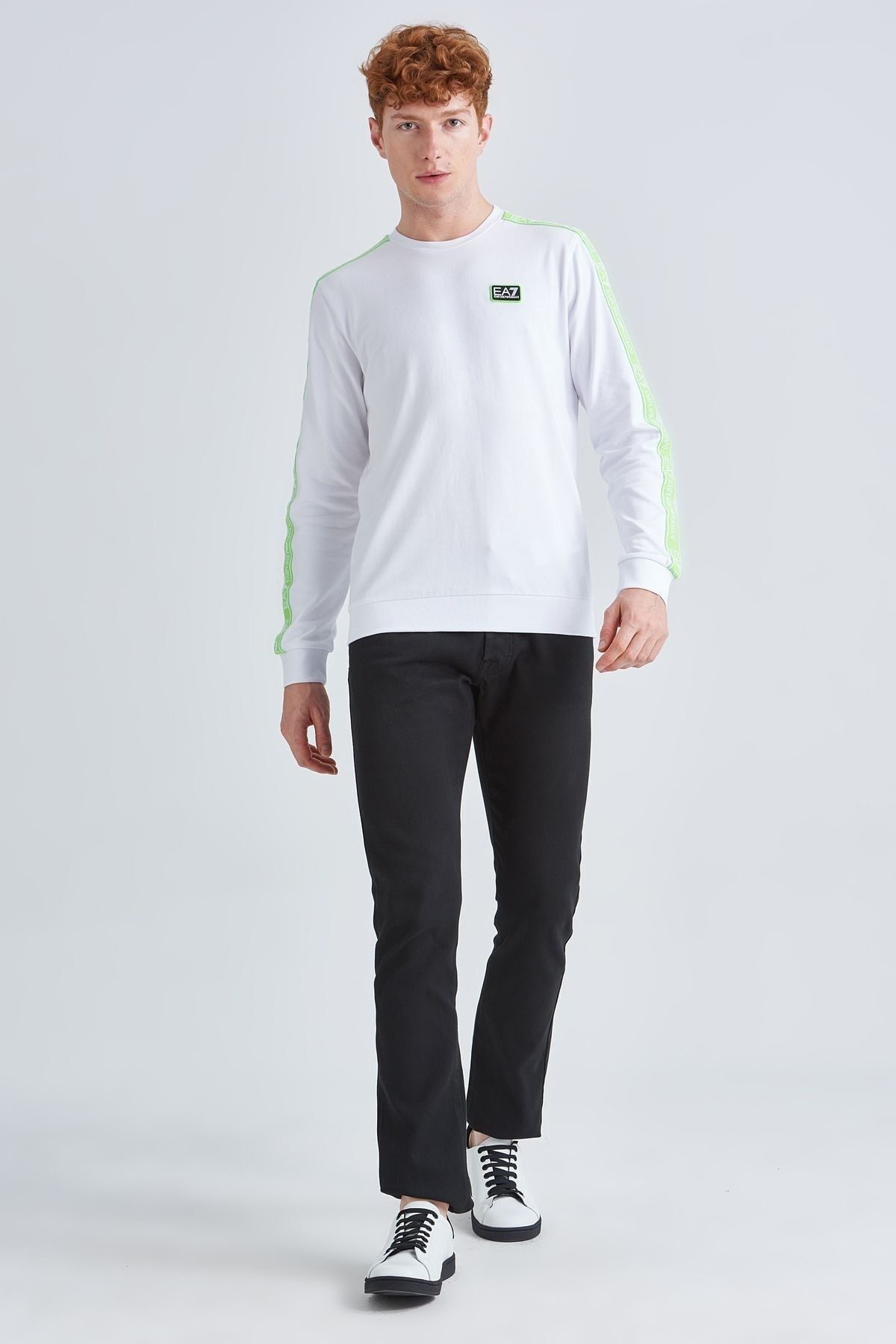 EA7 Erkek Bisiklet Yaka Sweatshirt - 7