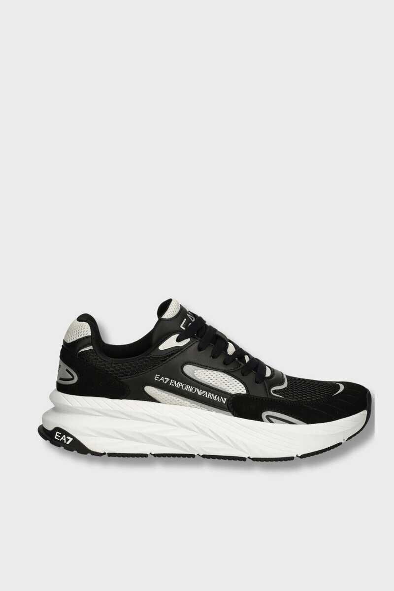 EA7 Erkek Logolu Bağcıklı Sneaker - 2
