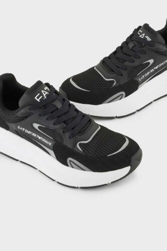EA7 Erkek Logolu Bağcıklı Sneaker - 3