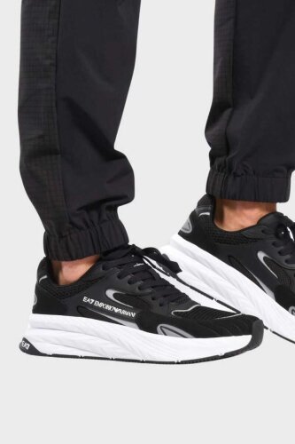 EA7 Erkek Logolu Bağcıklı Sneaker - 7