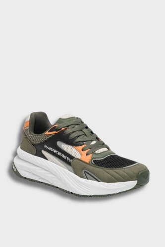 EA7 Erkek Logolu Bağcıklı Sneaker - Emporio Armani