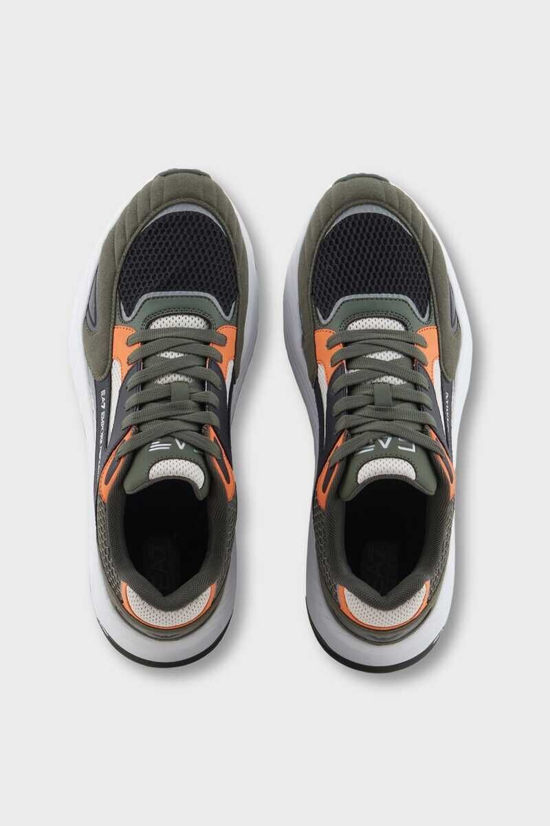 EA7 Erkek Logolu Bağcıklı Sneaker - 5