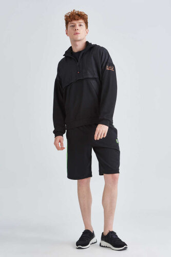 EA7 Oversize Kapşonlu Erkek Sweatshirt - 2