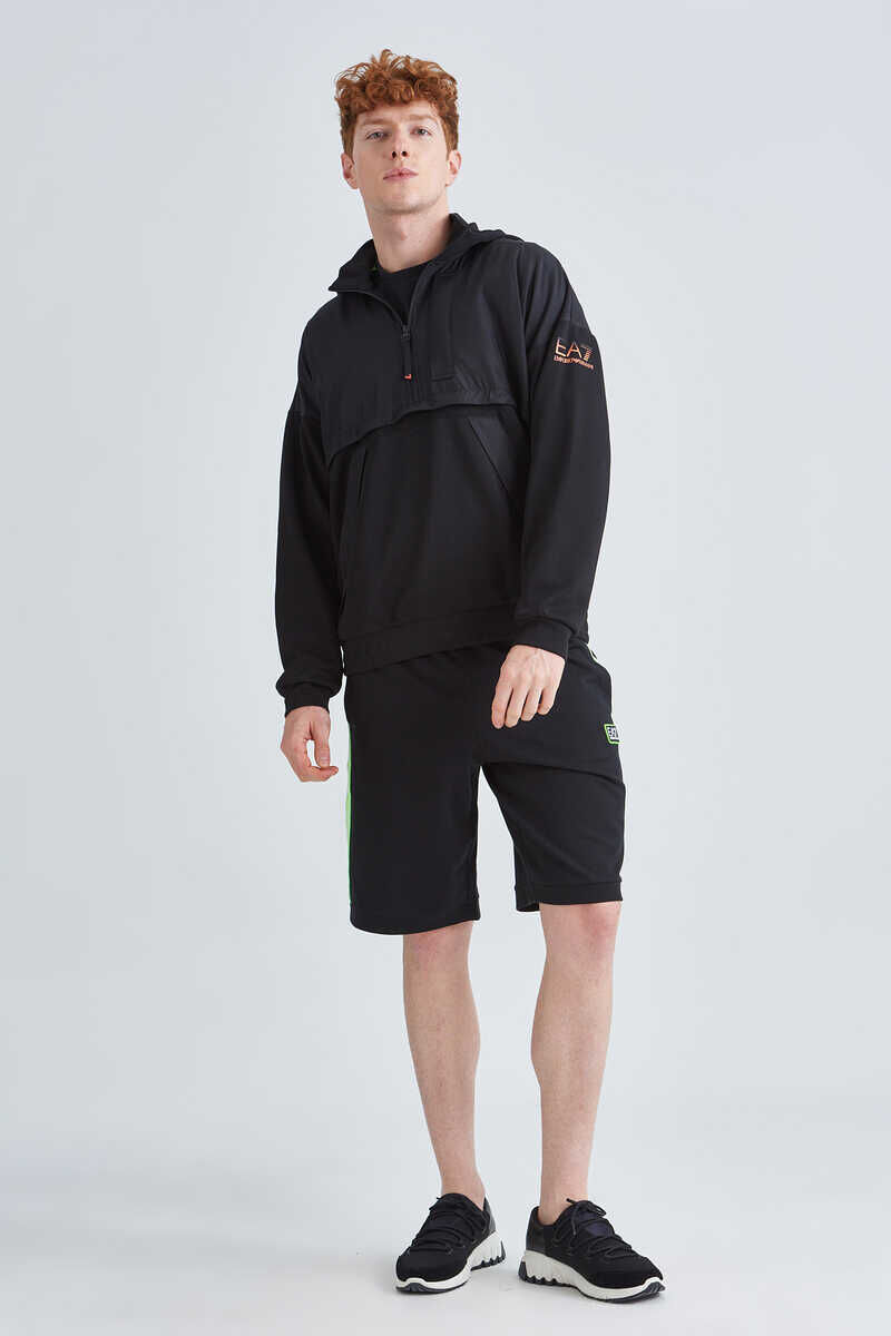 EA7 Oversize Kapşonlu Erkek Sweatshirt - 2