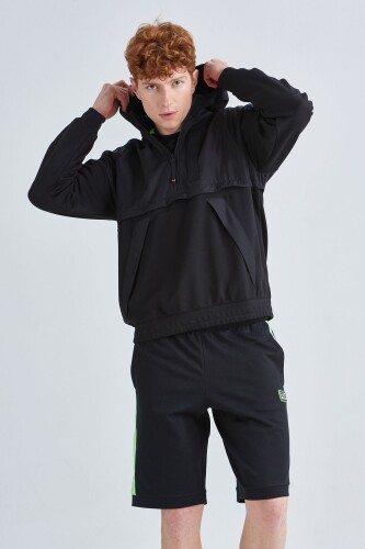 EA7 Oversize Kapşonlu Erkek Sweatshirt - 6