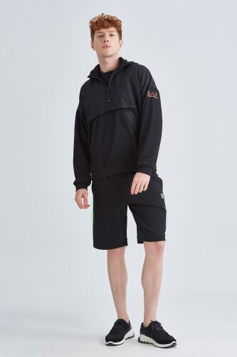 EA7 Oversize Kapşonlu Erkek Sweatshirt - 7