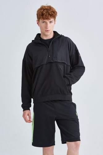 EA7 Oversize Kapşonlu Erkek Sweatshirt - 10