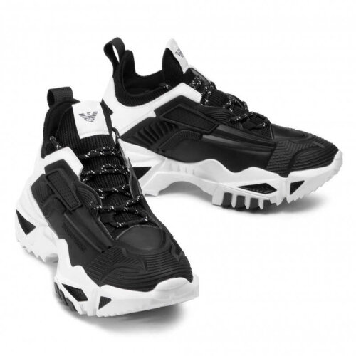 Emporio Armani Bağcıklı Erkek Sneaker - 3