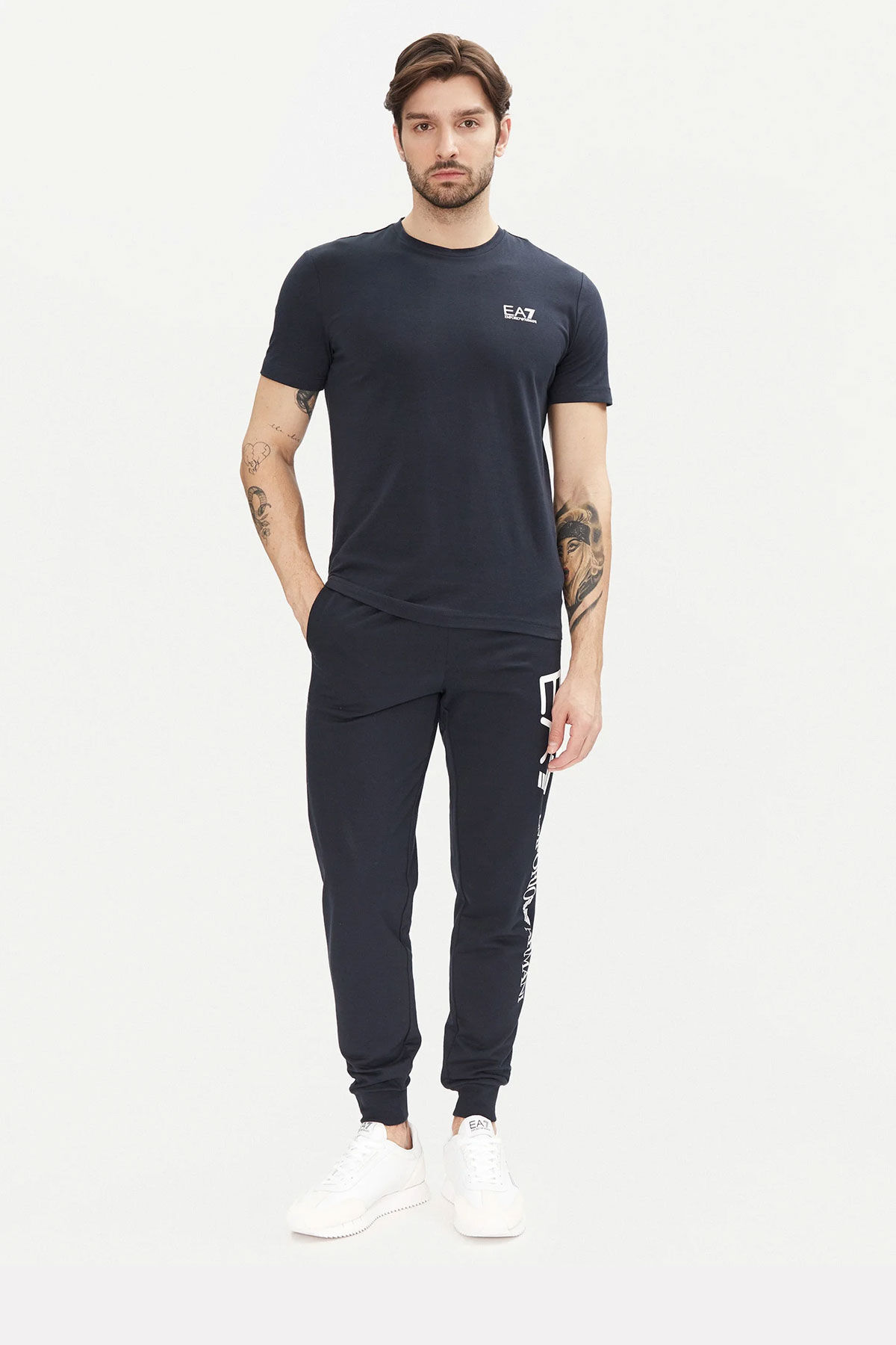 Emporio Armani Bisiklet Yaka Erkek Logolu T-Shirt - 3