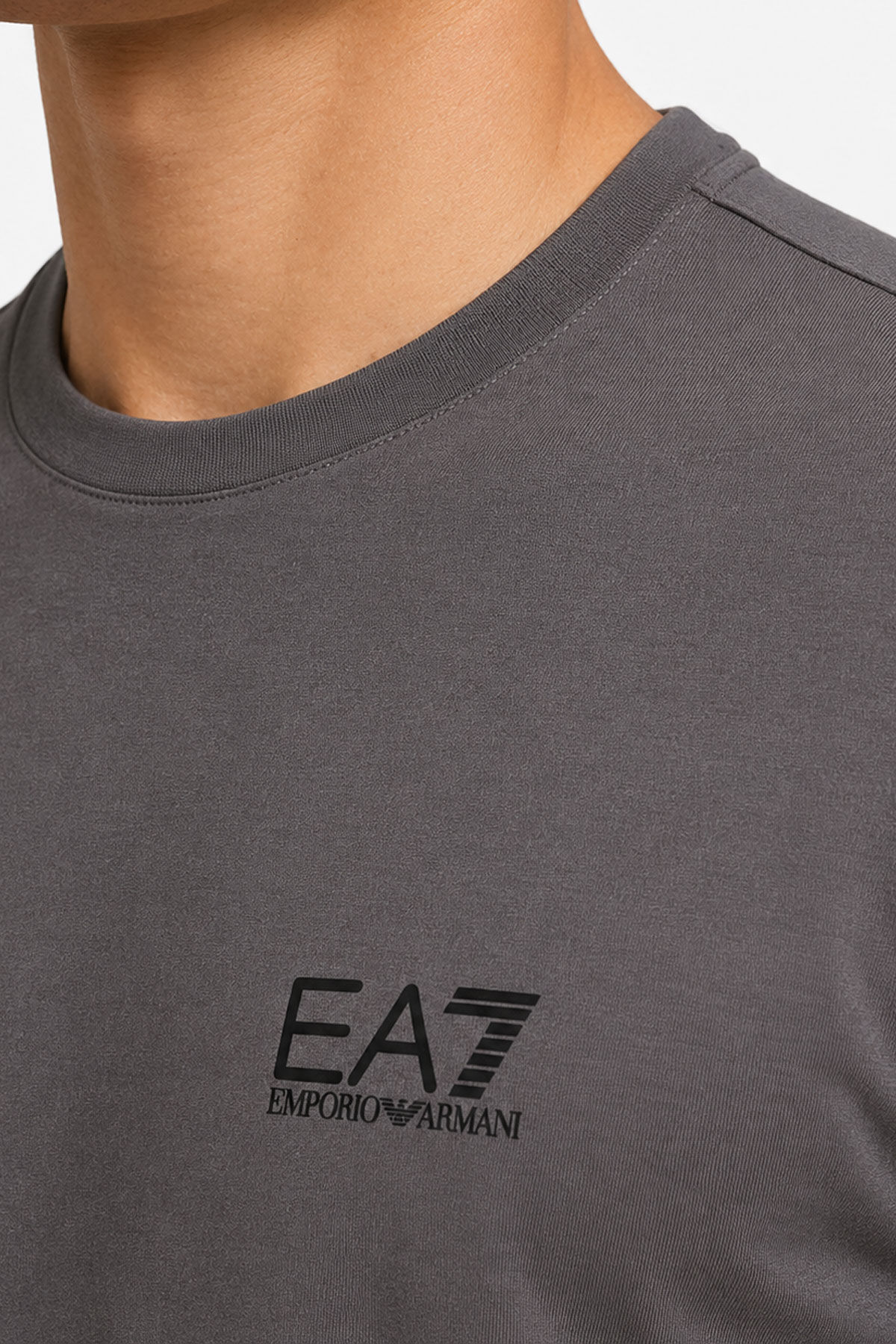 Emporio Armani Bisiklet Yaka Erkek Logolu T-Shirt - 4