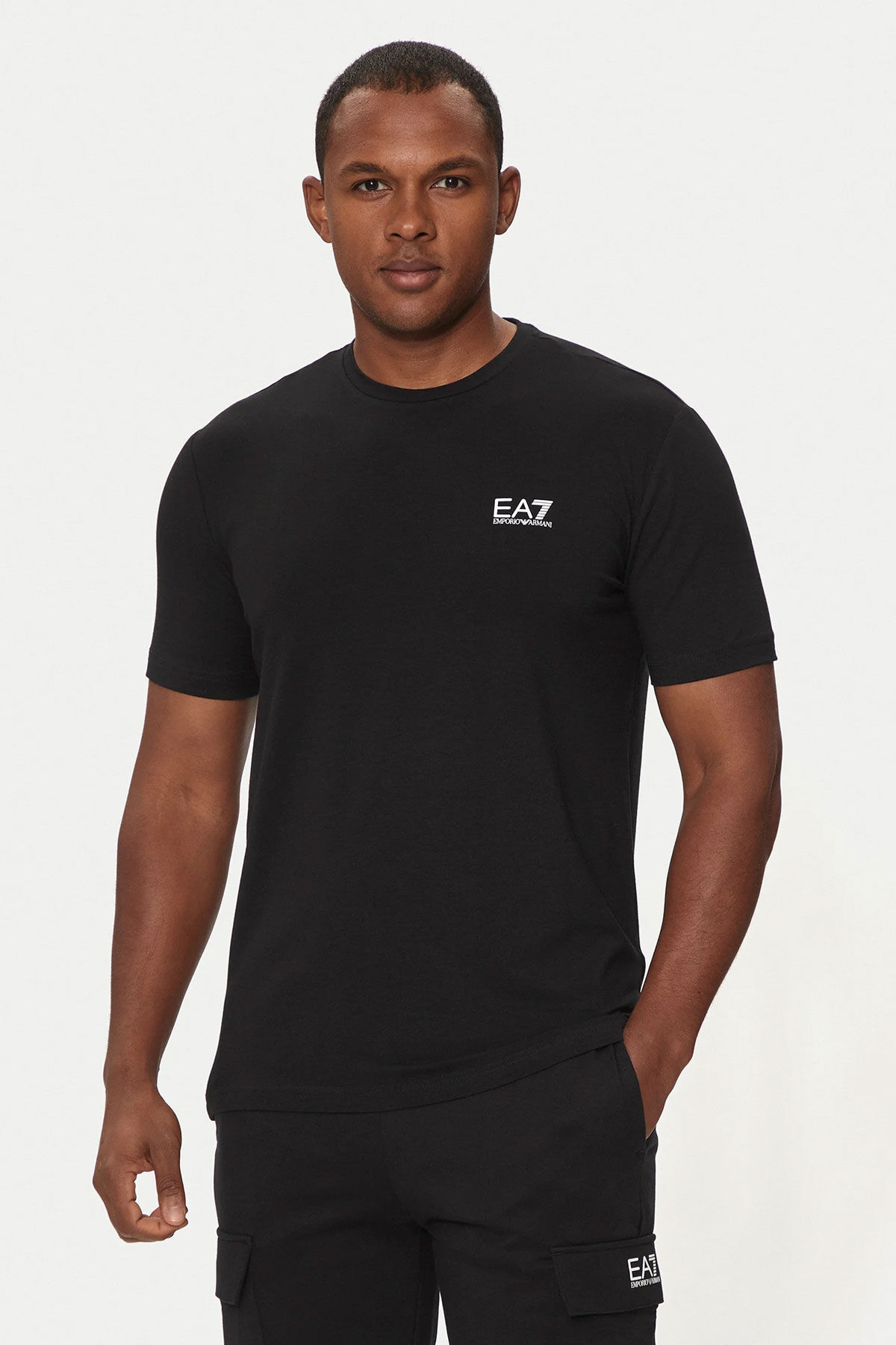 Emporio Armani Bisiklet Yaka Erkek Logolu T-Shirt - 1
