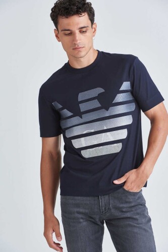 Emporio Armani Bisiklet Yaka Logolu T-Shirt - 5