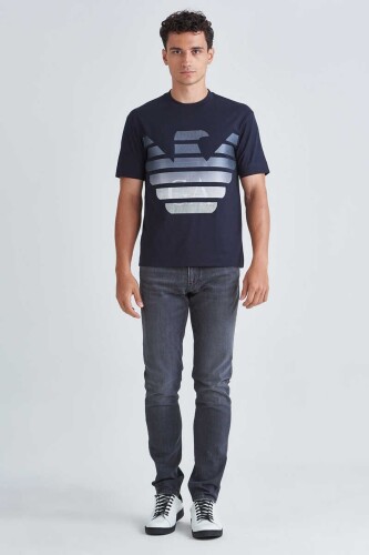 Emporio Armani Bisiklet Yaka Logolu T-Shirt - 6
