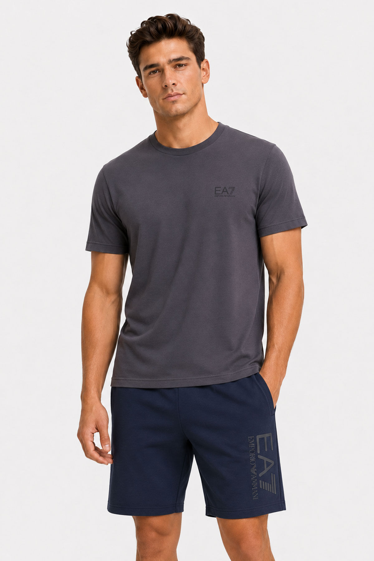 Emporio Armani Bisiklet Yaka Logolu T-Shirt - 1