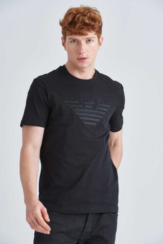 Emporio Armani Bisiklet Yaka Logolu T-Shirt - 9