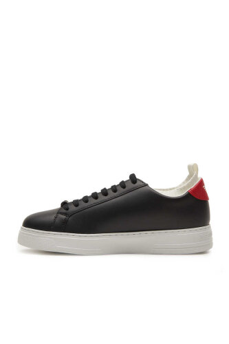 Emporio Armani Erkek Bağcıklı Deri Sneaker - 4