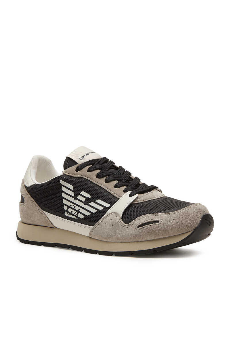 Emporio Armani Erkek Bağcıklı Sneaker - 1