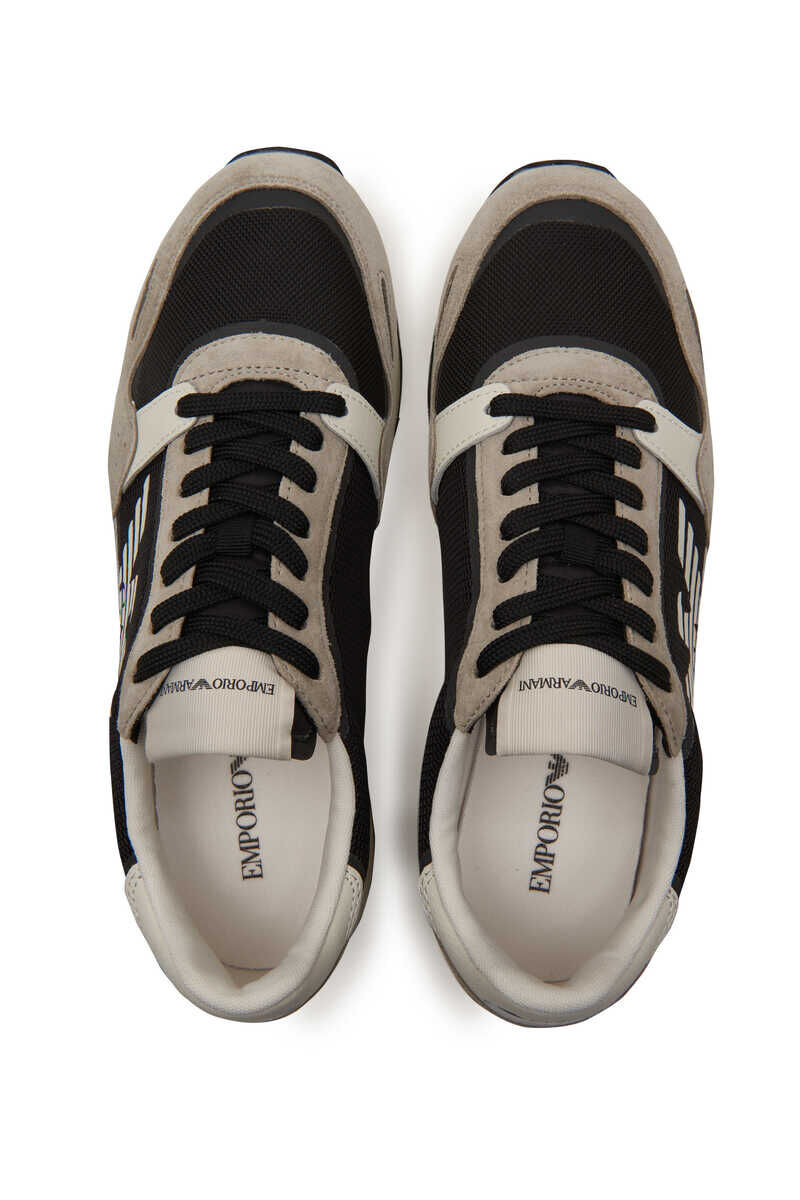 Emporio Armani Erkek Bağcıklı Sneaker - 4