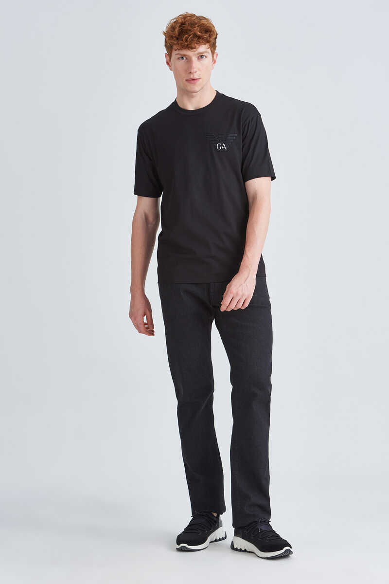 Emporio Armani Erkek Bisiklet Yaka Logolu T-Shirt - 5
