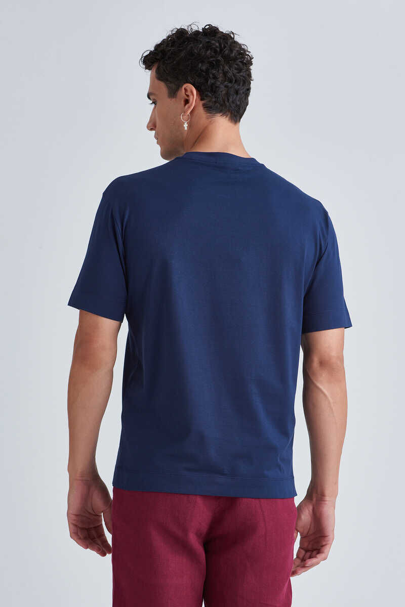 Emporio Armani Erkek Bisiklet Yaka Logolu T-Shirt - 4
