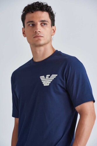 Emporio Armani Erkek Bisiklet Yaka Logolu T-Shirt - 11