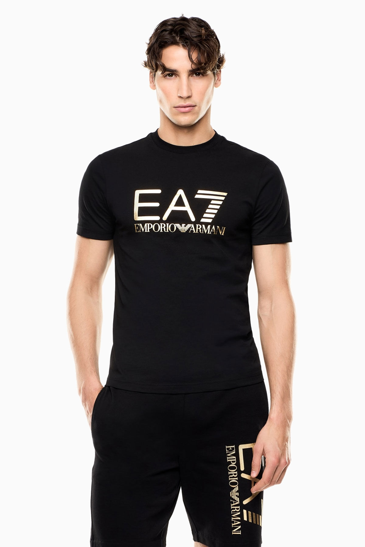 Emporio Armani Erkek Bisiklet Yaka T-Shirt - 1