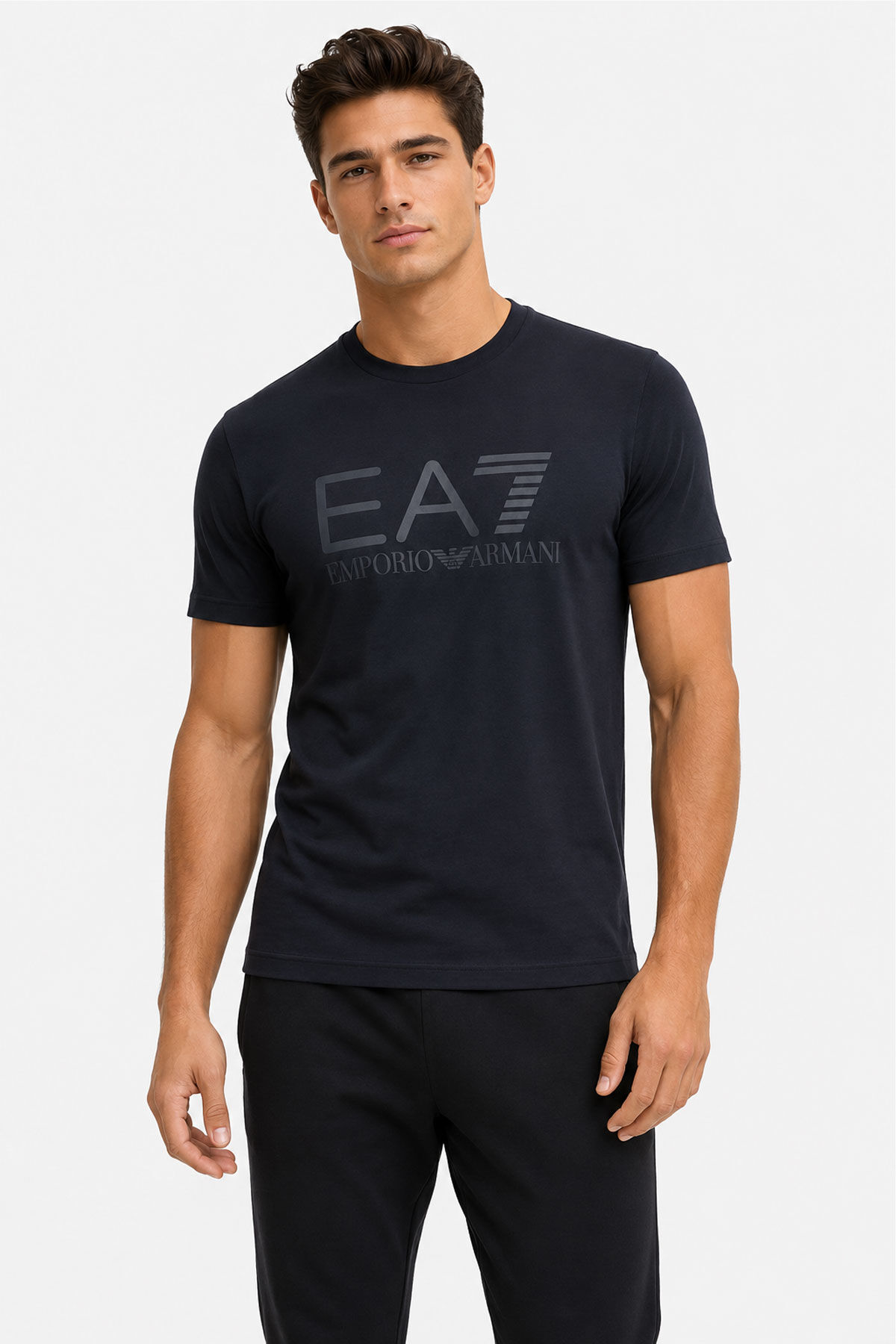 Emporio Armani Erkek Bisiklet Yaka T-Shirt - 1